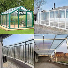 UTOYA Polycarbonate Roof Canopies, DIY Green House Replacement Panels with Sun Protection Rainproof Cold Protection, Clear Daylighting Sheet,Customizable (Color : Clear, Size : 59x590in)