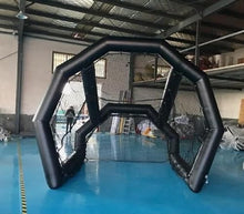 BOZHOUYUPIN Inflatable Golf Practice Swing Simulator Net Cage 10x8x9 Black