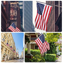 VICDRIA Extra-Large 10x19 American Flags for Outside Embroidered Stars