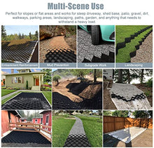 LVLONG Gravel Geo Cell Grid Paver Driveway Garden - 5cm/2inch Tall, Heavy Load Resistance Scalable Gravel Ground Grid Stabilization, Easy Install (Size : 5m x 10m (16.5ft x 33ft))