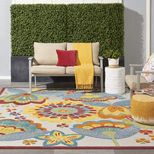 Nourison Home Aloha Multicolor 12' x 15' Area Rug - Easy Clean, Non Shedding, Bed Room, Living Room, Dining Room, Kitchen (12' x 15')