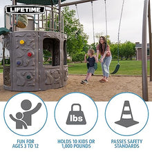 Lifetime Adventure Tower Swing Set Playset Earthtone