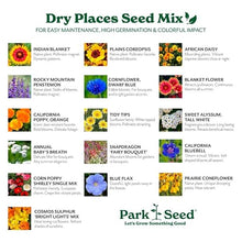 Park Seed Grow Your Own Vibrant Annual and Perennial Wildflower Garden Mixture, Easy to Grow Varieties for Pollinators and Spring Gardens - Dry Places Mix, 10 lbs
