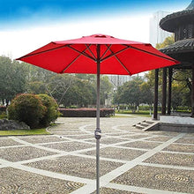 WQFFQWK Outdoor Patio Umbrellas Garden Parasols 6 Feet Outdoor Table Umbrella with Crank 6 Iron Ribs, Market Umbrella for Pool, Beach, Garden, Restaurant
