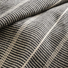 Dash & Albert Samson Black Striped Handwoven Indoor/Outdoor Rug, 6'x9'