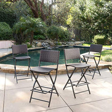 Christopher Knight Home Margarita Outdoor Wicker Barstools, 4-Pcs Set, Multibrown