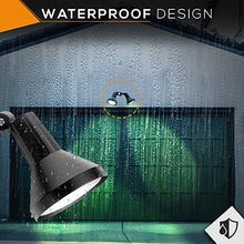 Ciata 15" Outdoor Security Flood Light 2 Head with Heavy Duty Cast Aluminum Body 150W PAR38 Weather Proof Dark Bronze Finish - 6 Pack