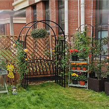 uhyOHF Garden Arch Rose Arbor Pergola Archway Trellis for Climbing Plant Indoor Outdoor Wedding Party Patio Lawn Backyard Decoration Weather Resistant Easy-to-Assemble,