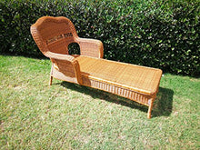 Casual Decor by Kaven Sahara Outdoor Resin Wicker Chaise Lounge (Walnut)
