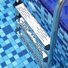 Swimming Pool Ladder, Thickened Stainless Steel 2/3 Step Pool Ladder, Non-Slip Pool Pedals Entry and Exit System, 3 Thickness (Silver b)