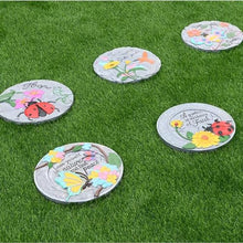 Elitix Stepping Stone Color Stones for Decorative Garden Stepping, Landscaping Step Walkway Stones Set of 5 with Beautiful Pattern, Used for Directions Ornaments Stones