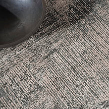 Calvin Klein CK024 Irradiant Abstract Area Rug 9' x 12' Black Ivory