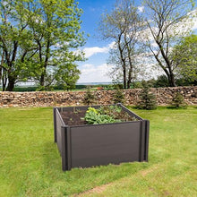 G21 Raised Bed Crop 106 x 106 x 54 cm, WPC, Ebony