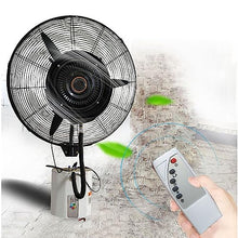 UYCVT Wall Mounted Misting Fan with Remote, 3 Speeds & 120° Oscillation for Outdoor Commercial Cooling-FS 65