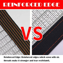 WZDD 16x26 FT Sunblock Shade Cloth Shading Net, Sun Mesh Shade Panel, Heavy Duty Shade Net Tarp, Sun Mesh with Grommets, UV Resistant Netting for Garden Flower Plant Patio Lawn Shade