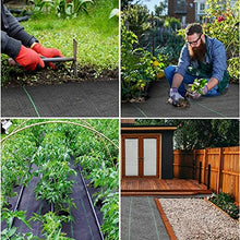 YYHJ Weed Barrier,Landscape Fabric Heavy Duty,Garden Membrane 90g/m² UV,Gardening Mat Ground Cover,Soil Erosion Control,Ideal for Flower Bed,Yard,Lawns and Walkways,with Garden Pegs and Buffer Washer