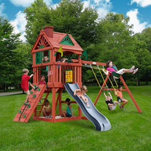 Gorilla Playsets Nantucket II Wood Swing Set Redwood