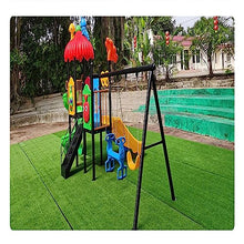 Indoor Outdoor Pet Faux Synthetic Grass Rug Carpet, Deluxe Realistic Artificial Grass Turf, Drainage Holes/Rubber Backing, for Garden Backyard Patio Balcony (4x15m/13.1x49.2ft)