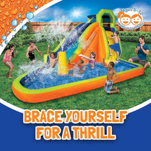 BANZAI Gushing Geyser Inflatable Water Park Multicolor