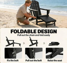 Seeheool Outdoor Folding Fire Pit Chair,Adirondack Chair Set of 2,Outdoor Fire Pit Chair