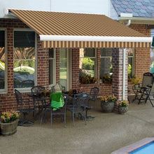 Awntech 20-Feet Key West Manual Retractable Awning, 120-Inch Projection, Brown/Tan
