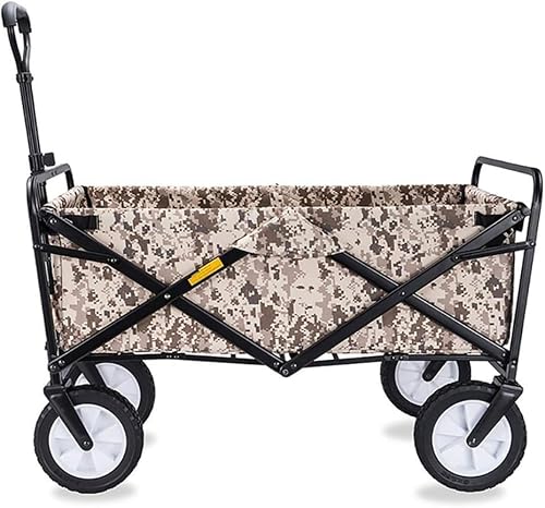 DUANZEYUQA Folding Garden Wagon Cart Outdoor Park Foldable lity Wagon Picnic Camping Cart for Outdoor/Festivals/Camping