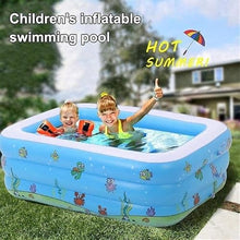 MQELHKCYSGX Portable Inflatable Swimming Pool, Family, Adult, Infant and Toddler Center, for Outdoor Garden use, 180×140×60 cm, Blue