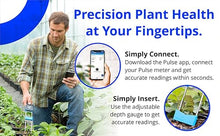 Bluelab Pulse Meter - Handheld Digital Soil Meter Measures Nutrients (TDS), Moisture & Temperature directly from the Root Zone - Grow Healthier Plants with Fast, Accurate Measurements
