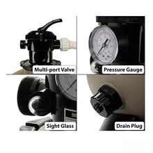 IJOWEEN 22 Inch Above Ground Swimming Pool Sand Filter System for Rx Clear