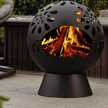 Fire Pit Multifunction Charcoal Brazier Iron Steel Fire Pit for Outdoor Heater Camping Barbecue Grill Creative Round Winter