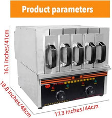Electric BBQ Grill Machine, 3600W Commercial Smokeless Kebab Barbecue Skewer, 5 Groups BBQ 50 skewers Grill Oven with Adjustable Temperature, for Indoor Outdoor Garden Picnic Camping Seafood Meat