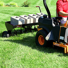 Brinly PA-482BH-A2 Tow Behind Plug Aerator with Universal Hitch, 48", Matte Black