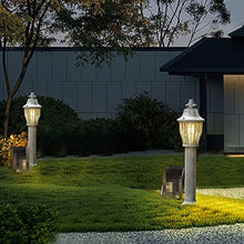 KADELONG Outdoor Waterproof Lawn Lights E27 1-Light Home Yard Lamps External Floor Mount Path Lights Modern Outside Garden Deck Porch Pathway Driveway Lighting Fixture H30.73in,Chandelier Lighting