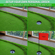 GoSports Golf Putting Green Indoor Outdoor Practice Mat Green