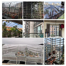 QWEASDF Waterproof Clear Tarpaulin, Clear Waterproof Cover Tarp, Clear Awning Canopy, Dustproof, Rainproof, for Open Balcony Garden Greenhouse Plant Cover, Transparent Tarpaulin,2.8x10m/9.1x32.8ft