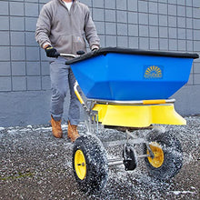 Spyker Winter Spreader Kit Ergo-Pro 100 Pound Ice Melt Spreader Blue