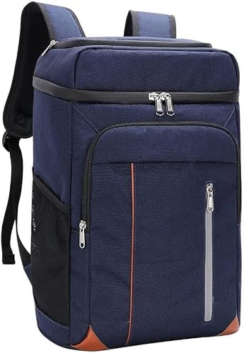 WAGMY Double-Layer Insulation Backpack Large-Capacity Outdoor Picnic Bag Beer Bottle Opener Trolley Ice Bag(E)