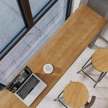 DLYZAYE Bar Table Solid Wood Bar Table Bar Iron Long Table, Cafe Restaurant Window Balcony High Table Counter Height Table