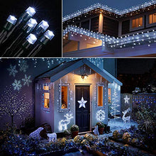 HUIYIJIA 2 Pack Upgraded Solar Christmas Light String, 102M 1000LED/USBOutdoor Light String 8 Modes Waterproof for Trees Patio Fence Party Decor (White)