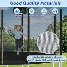 Merax 14FT Trampoline with Safety Enclosure, Basketball Hoop & Ladder Black