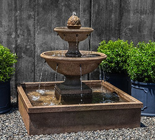 Campania International FT-289-AS La Mirande Fountain, Alpine Stone Finish
