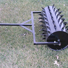 Yard Tuff 48 Inch Wide Drum Spike Aerator with Pin Style Hitch Black