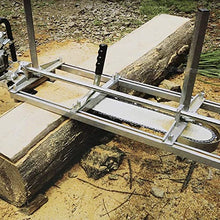Qiokoith Portable 36 Inch Chainsaw Grinder Wood Board Milling Guide Bar Brush Wood Timber Cutter Chainsaw Grinder Chainsaw Sharpening Tool Sawmill Accessories
