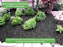 Viagrow Black Rubber Mulch for Playgrounds and Landscapes 75 cu. ft.