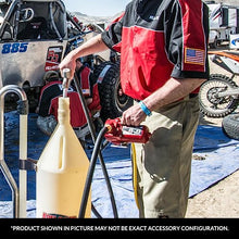 Fill-Rite RD812NH 12V 8 GPM Portable Fuel Transfer Pump w/Discharge Hose, Manual Nozzle, Power Cable/Clips, & Suction Hose