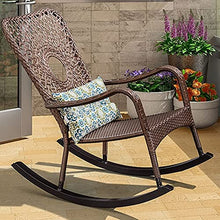 Comfortable Relax Rocking Chair Outdoor Indoor Lounge Chair for Garden Patio Balcony Backyard Porch Rocker