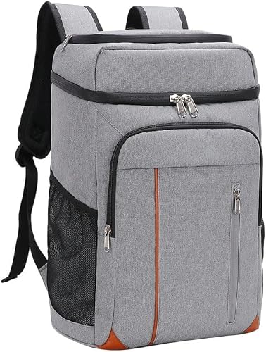 WAGMY Double-Layer Insulation Backpack Large-Capacity Outdoor Picnic Bag Beer Bottle Opener Trolley Ice Bag(D)