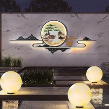 GSOUL Outdoor Wall Lamp Garden Lights, Landscape Wall Decoration, Outdoor Villa, Chinese