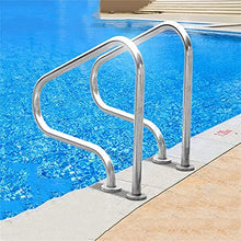 MSHOSAC Swimming Pool handrails Inground Pools Handrails,Pool Handrail 304 Stainless Steel Pool Handrail Inground Pool Railing, Easy to Install (Size : Thickn