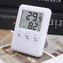 ASWRTYJO ABS Electronic Thermometer Hygrometer Indoor Kitchen Refrigerator Digital Display Watch Strap Stand